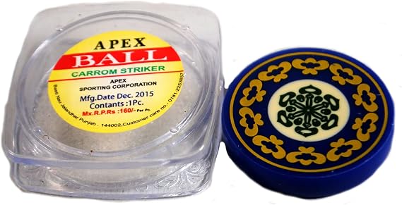 Terrapin Trading Ltd 1 x Pro Apex Indian Carrom Board Striker Player ''Pool Ball'' Style