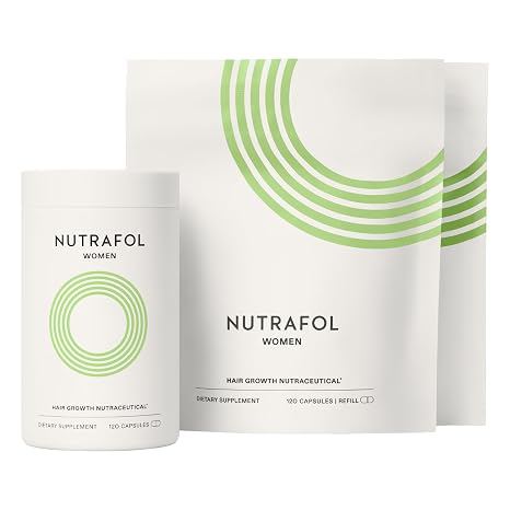 Nutrafol Women's Hair Growth Food Supplement Clinically Proven for Visibly Thicker Stronger Hair (3 Month Supply [Bottles])