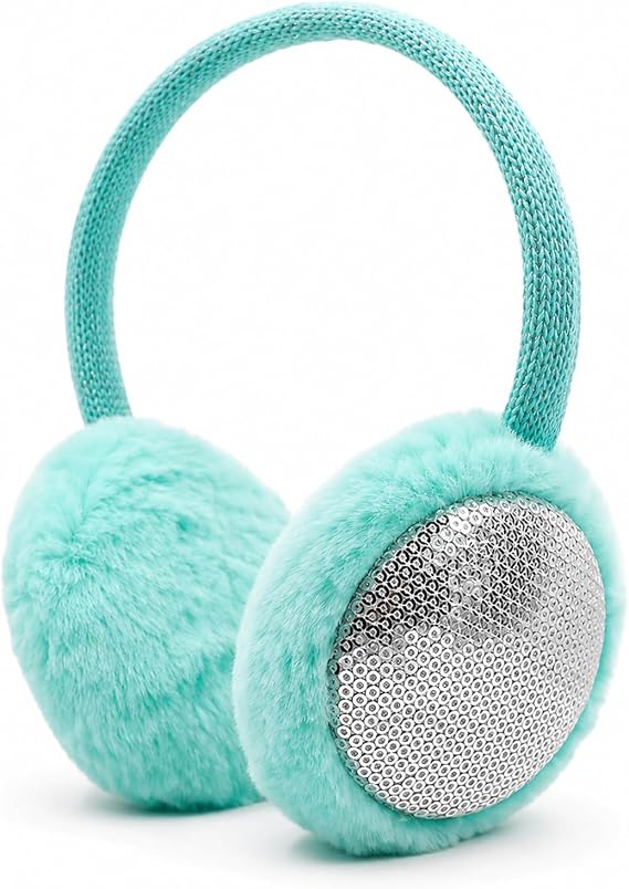 ZTL Kids Knit Earmuffs Winter Outdoor Plush Ear Warmers for Boys Girls 4-16 Years