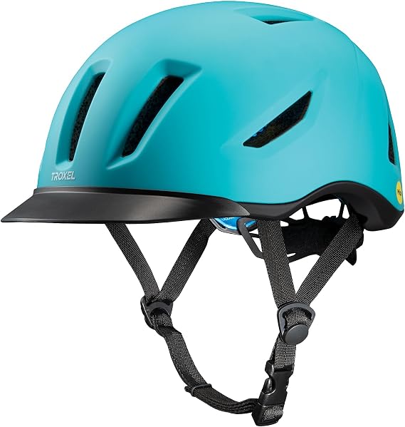 Troxel Terrain MIPS Cooling Horse Riding Helmet, Low-Profile, Micro-Adjustable Design, Horseback Riding Gear, Large (7-3/8-7-3/4), Radiance Duratec