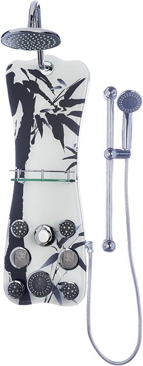 1101 Colonial Shower Spa, Black Bamboo