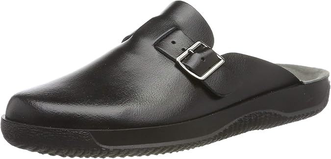 Rohde Herren Pantoffeln Soltau Hausschuhe Schuhe Schwarz 1970 90