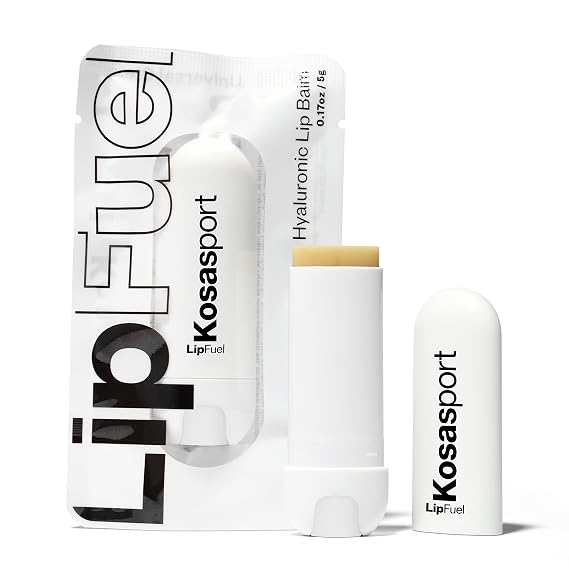 Kosas LipFuel Hydrating Lip Balm with Hyaluronic Acid, Baseline | Tinted lip balm with hyaluronic acid and konjac to hydrate and smooth lips while delivering comfortable, glossy color.