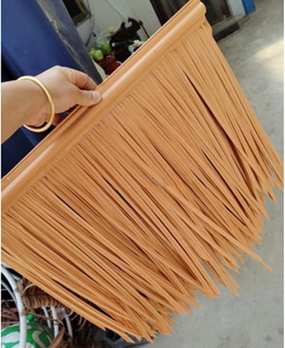 Tiki Thatch Grass Roof Mexican Straw Roof Thatch, 19.7 X 19.7 Artificial PE Duck Blind Grass, Runner Palapa Thatch Roofing Decoration for Garden, Patio, Tiki Bar Hut(26 PC)