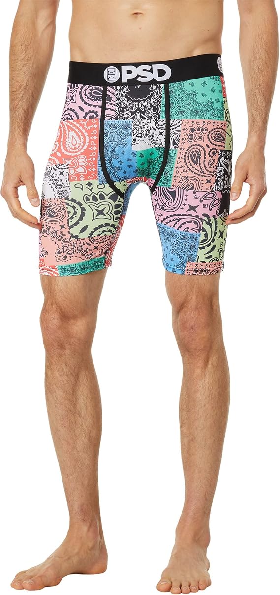 PSD Men's Patch Me Up Boxer Briefs, Multi, XL