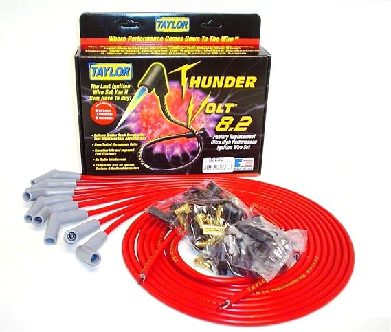 Taylor Cable 83253 Red Universal ThunderVolt 8.2 Ignition Wire Set