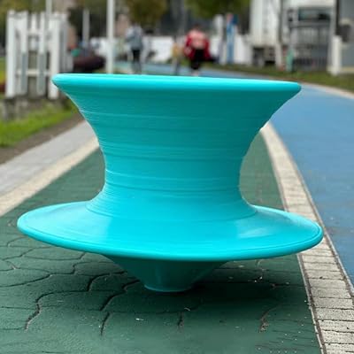 Sensory Swivel ChairGyro Kinesis Chair, Magic Spun Rotating Chair for TheaterPlaygroundMall, Swingable Leisure Chair for Sensory Balance TrainingLight Blue