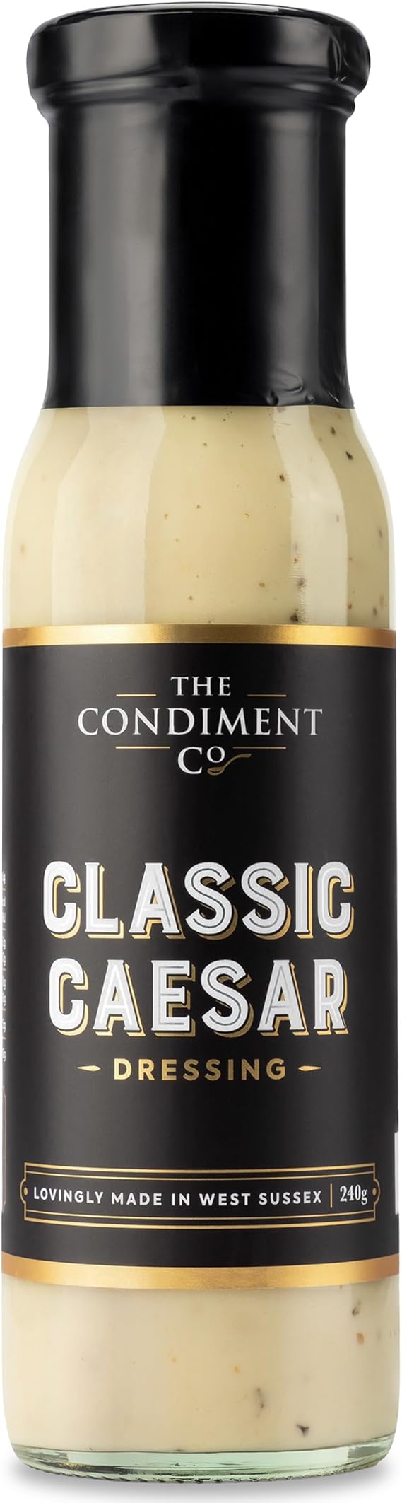 The Condiment Company Classic Caesar Dressing 240g - Rich, Creamy Salad Dressing for Authentic Caesar Flavour
