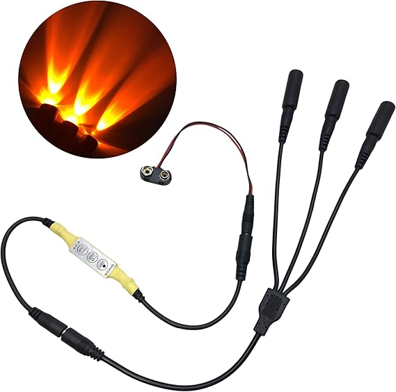 Flame Orange Special Effects Flickering Light Kit