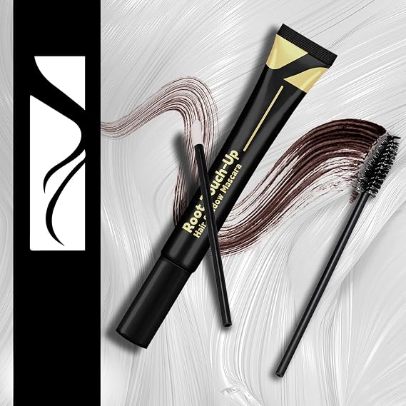 HAIOLORPRO Root Touch Up Dark Brown, Hair Mascara for Grey Hair, Water-Resistant hair Root Colour Touch Up for Women Root Cover Up, Beard Filler for Men, Root Hair Concealer Cover Gray Stick, 0.53oz