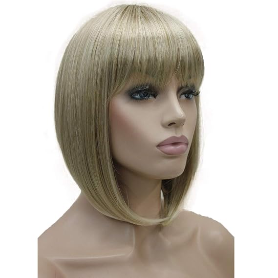 Lydell 10" Short Bob Wigs No Part Full Synthetic Hair Wig Mix Blonde Wigs (15BT613)