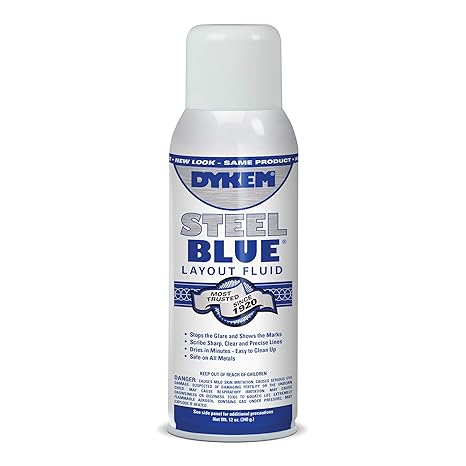Dykem Layout Fluid,Blue,12 oz,Aerosol Can