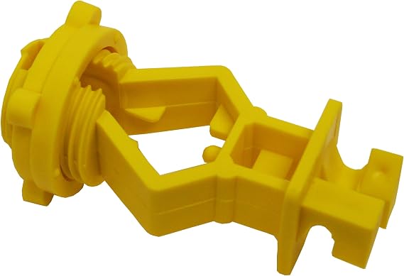 Fi-Shock SC-60 Yellow Screw-on T-Post Insulators, 25-Per Bag