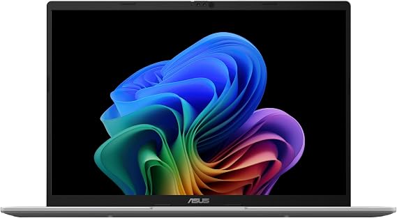 ASUS Vivobook 14 Laptop, 14 WUXGA 60Hz Display, Qualcomm Snapdragon X, Qualcomm Adreno GPU, 16GB RAM, 512GB SSD, Windows 11, Cool Silver, X1407QA-BS56