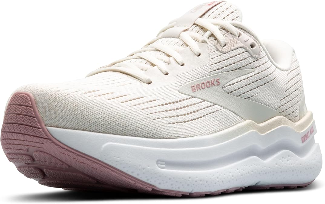 Brooks レディース Ghost Max 2 ニュートラル ランニング&ウォーキングシューズ, ココナッツミルク/グレー/ゼファー。, 8.5 X-Wide