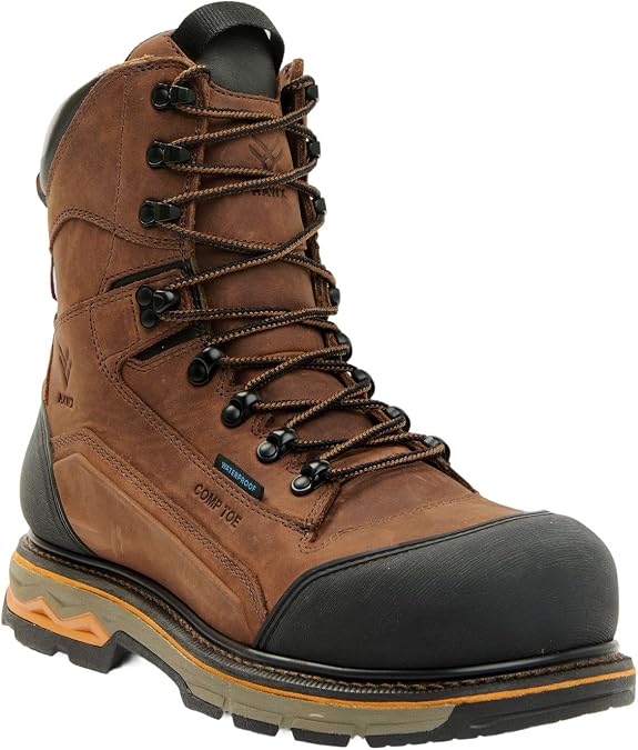 HAWX Men's Men'S 8" Enduro Waterproof 400G Insulated Work Boot - Bhxcwr0w213
