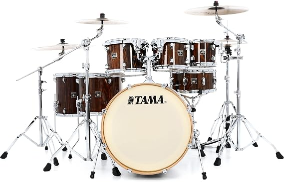 Tama Superstar Classic CL72S 7-piece Shell Pack with Snare Drum - Gloss Java Lacebark Pine
