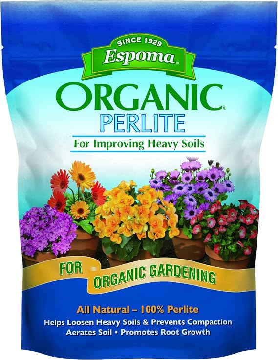 Espoma Organic Perlite; All Natural and Approved for Organic Gardening. Helps Loosen and Aerate Heavy Soils, Prevent Compaction & Promotes Root Growth Pack of 1