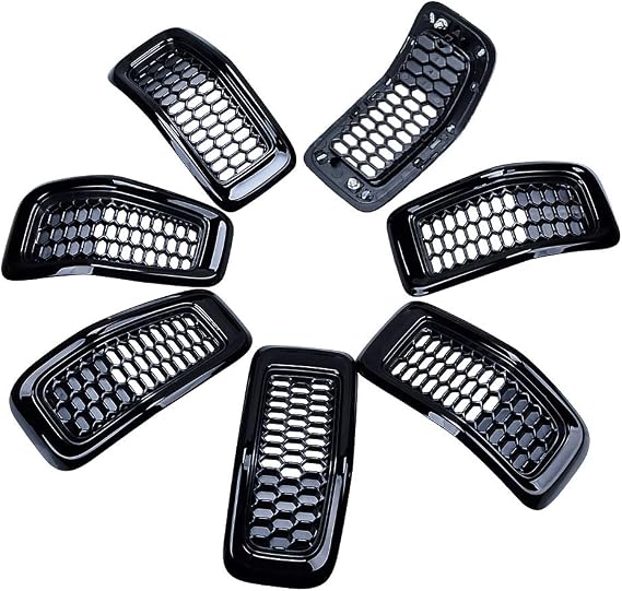 Front Honeycomb Mesh Grille Inserts for 2014-18 Jeep Cherokee