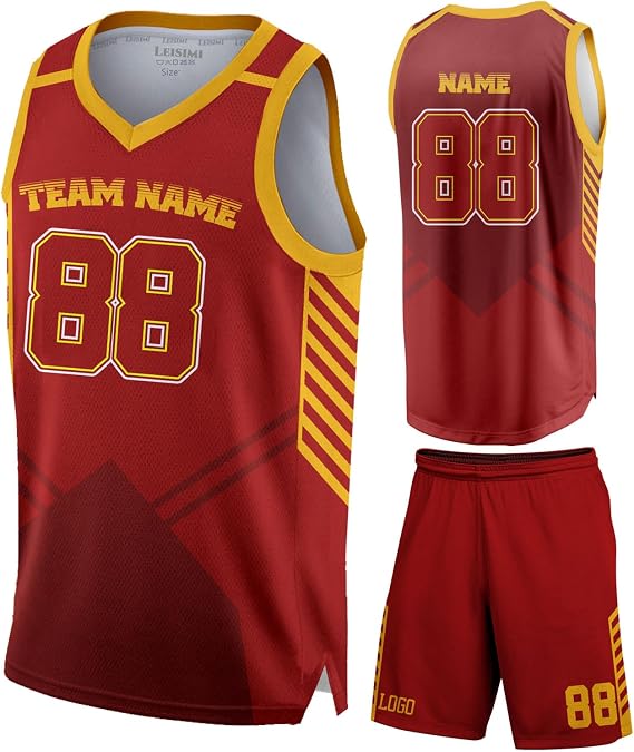 Custom Basketball Jersey for Men &Boy Athletic Uniform Personalized Printed Team Name Number