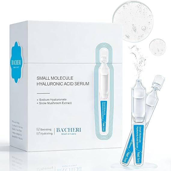 Hyaluronic Acid Serum Ultra Hydrating Serum for Plumper Skin Daily Pre-Makeup Skincare Not Sticky Hyaluronic Acid Ampoules, Suitable for Dry & Sensitive Skin Single-Use 15PCS