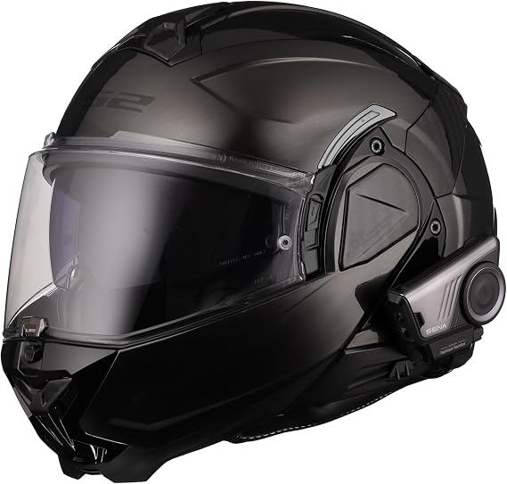 LS2 Helmets Advant II Modular Motorcycle Helmet with Preinstalled Sena 60S Mesh Bluetooth Headset