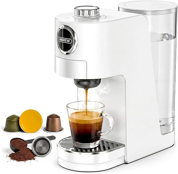 HIBREW H3C 3-in-1 Single Serve Pod Coffee Machine, 7 Temp Levels