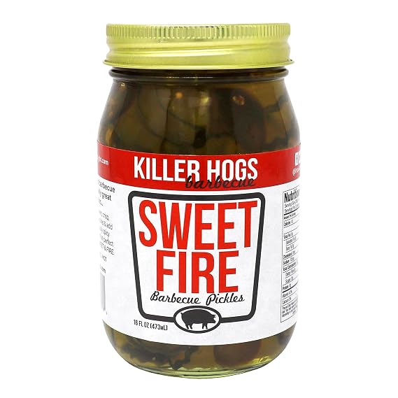 Killer Hogs Sweet Fire Pickles, 16 oz