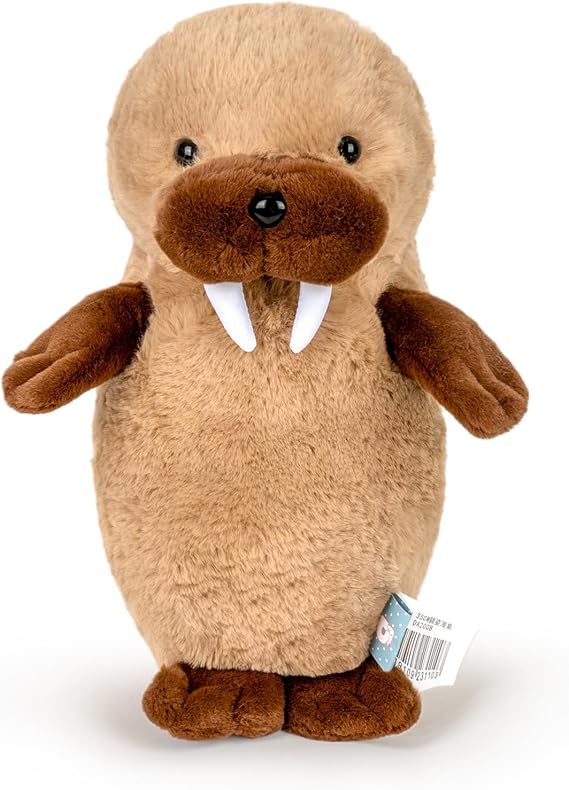 Stuffed Animal Cute Walrus Plush Pillow 13.7" Soft Walrus Plushies for Boys Girls Room Decor Walrus Toy for Birthday Valentine Christmas