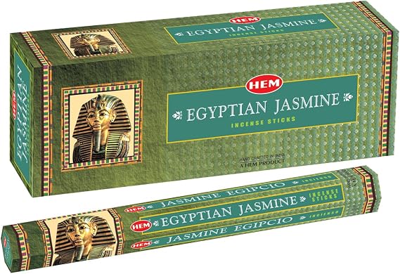 Hem Egyptian Jasmine Incense Sticks, 20 Sticks x 6 Packs