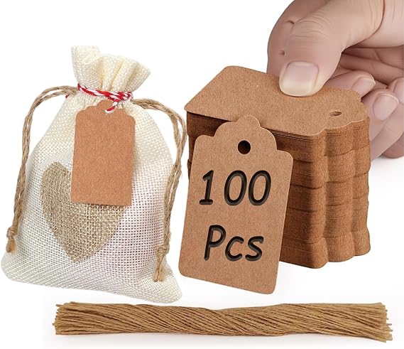 Price Tags with String,Price Tags Gift Tags with String Attached 1.22 Inch
