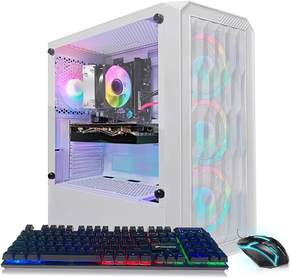 STGAubron Gaming PC Desktop,R5 2600,RTX 3050 6G,16G DDR4,1TB SSD
