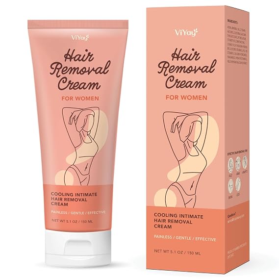 Aemerry Hair Removal Cream for Women-Intimate/Private Area depiladora Cream, Pubic, Bikini, Face, Body Legs, and Underarms Painless Flawless Depilatory-Gentle Hair Remover Formula for All Skin Types