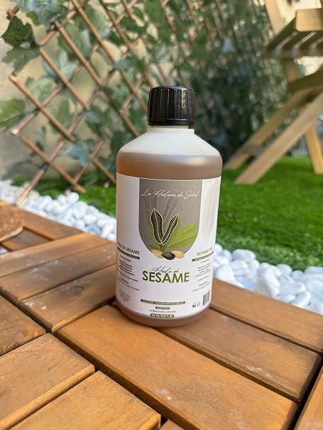 Pure Sesame Oil - Cold Pressed - For Face Body Hair & Massage - Rich in Vitamin E and Antioxidants - Cosmetic
