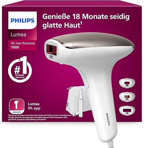 Philips Lumea Advanced IPL Hair Removal Device BRI923 - Light-Based Painless Hair Removal For Permanently Smooth Skin - Includes 3 Special Attachments For Body Face and Bikini Area