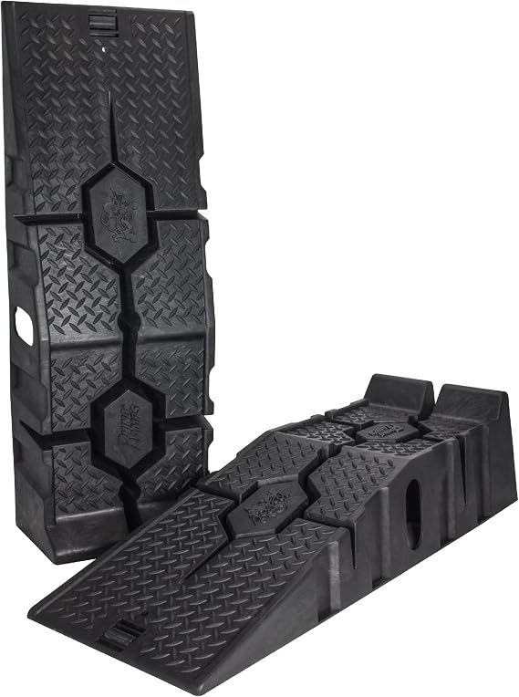 RhinoGear 11912ABMI RhinoRamps Pro Vehicle Ramp - Pair (16,000lb. GVW Capacity)