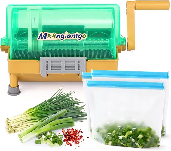 Moongiantgo Commercial Manual Scallion Green Onion Cutter Slicer