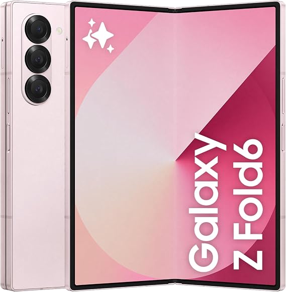 Samsung Galaxy Z Fold6, Yapay Zeka (AI) Telefon, 12GB RAM, 512GB Hafıza, Pembe, Android Akıllı Telefon, 50MP Kamera, Büyük Ekran, Çoklu Görev, S Pen, Uzun Pil Ömrü (Samsung Türkiye Garantili)
