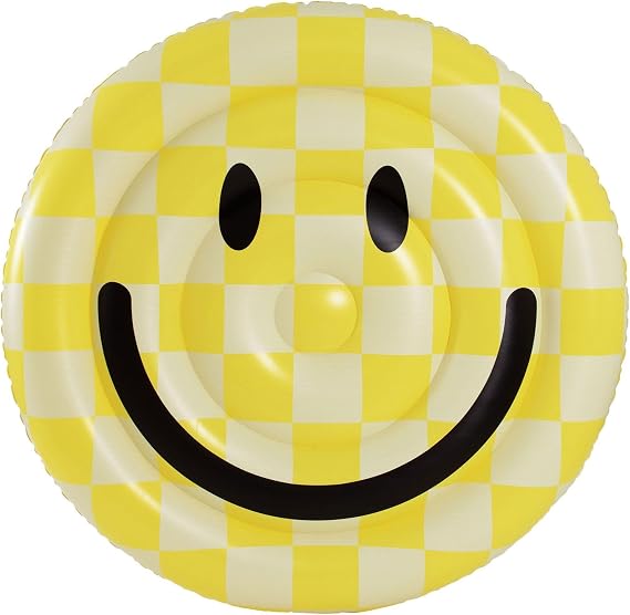 In The Swim Smiley Island Inflatable Raft Pool Float