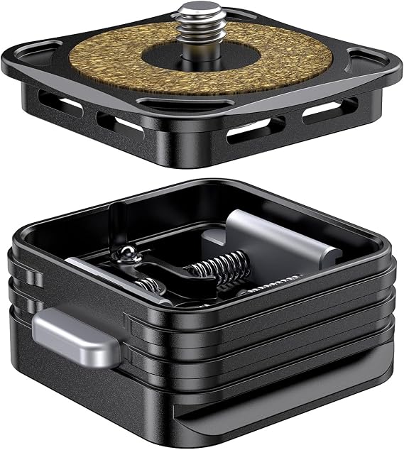 Quick Release Kit QR Plate,Quick Install and Remove Kit Compatible with ARCA Interface,1/4&3/8 Interface Support Camera Cage/stabilizer/Gimbal/Tripod