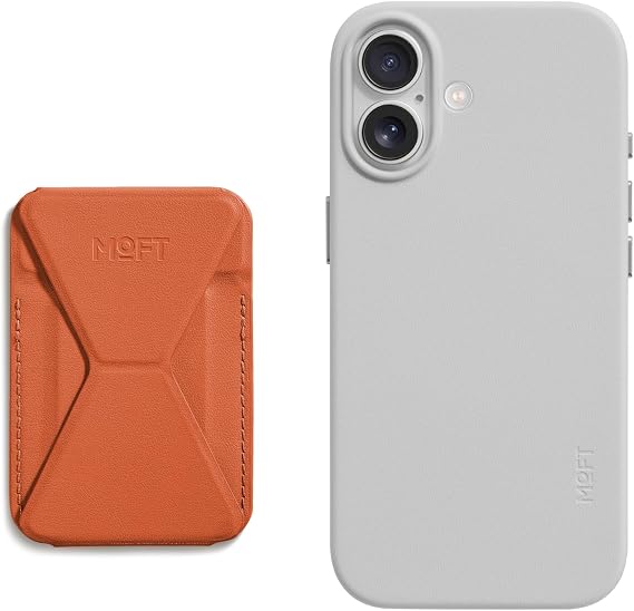 MOFT MOVAS Snap Case for iPhone 17 Misty Cove & Magnetic Wallet Stand Sunrise