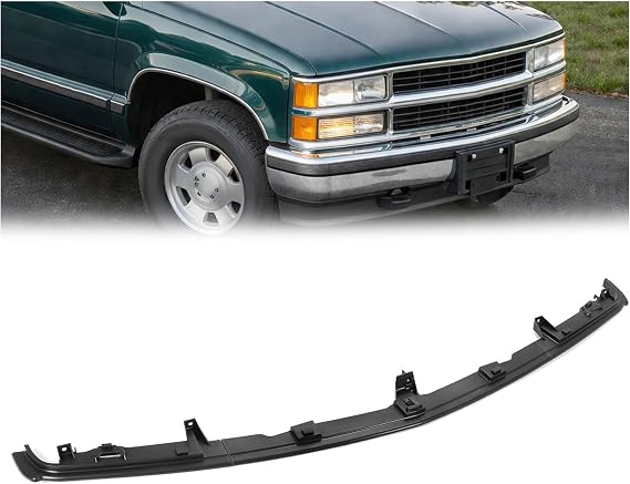 ALMULOO Front Bumper Filler Trim Compatible with 1994-2000 GMC Chevy Chevrolet Blazer Yukon CK 1500 2500 3500 Suburban Cadillac Escalade Replacement for GM1087180 GM1087242 12376285 3PCS