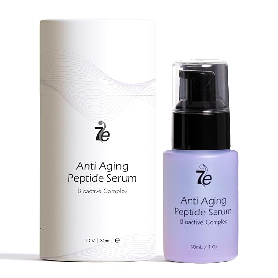 7E Wellness Peptide Serum with Copper Peptides and Hyaluronic Acid | Hydrating face serum with copper peptides, polypeptides and hyaluronic acid for smooth-looking skin