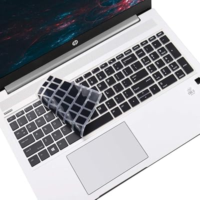 Keyboard Cover for 15.6 HP ProBook 450G5G6G7 455G5G6G7 650 G4 |17.3 HP ProBook 470 G5 Not Fit ProBook 450455 G8 G4 G3 G2 G1, ProBook 650 G8 G5 G3 G2 G1 US Layout Keyboard Skin-Black
