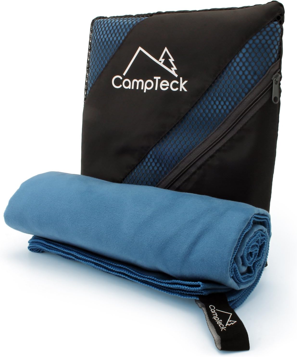 CampTeck U5535 Large 180x80cm Lightweight and Compact Quick Dry Microfiber Travel Towel for Sports, Gym, Beach, Swimming, Yoga, Camping - Blue