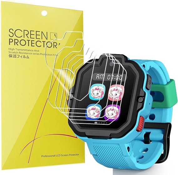 Lamshaw Compatible for TickTalk 5 Screen Protector, [6 Pack] Full Coverage TPU Clear Film Compatible for TickTalk 5 Kids Smart Watch (6 Pack)