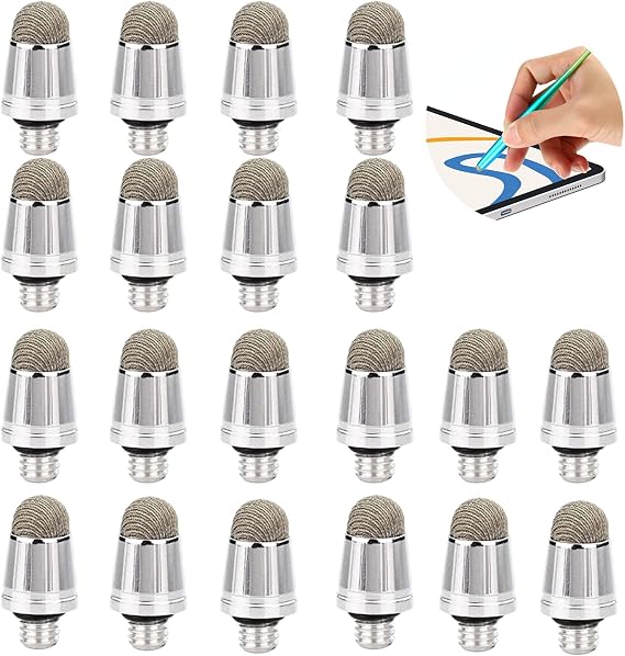 20pcs Replement Fiber Tips M5x0.8 Thread Repleable Mh Tips for itive Touch Sn Pens
