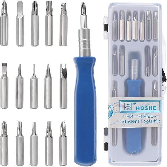 15 in 1 Precision Screwdriver Set, Small Pocket Screwdriver Set with Phillips Flathead Torx Y Screwdriver Bits, Mini Screwdrivers Kit for Electronics, PC,Laptop,Watch, Glass Repairing Tool