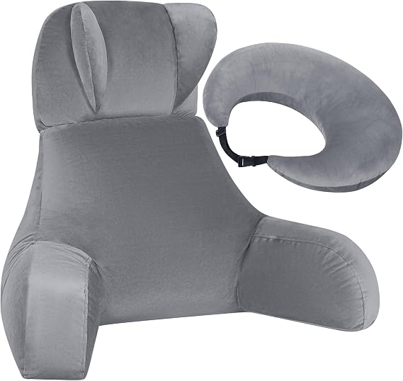 Reading Cushion with Back Support – Detachable 2-in-1 Pillow for Bed & Sofa