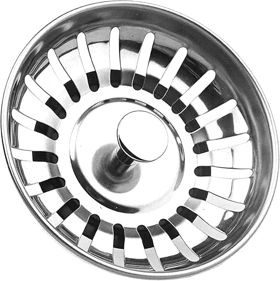 omario Kitchen Sink Strainer Plug Stainless Steel Thicken for Kitchen Sink, Hole Diameter 78mm 84mm (1, 78mm)